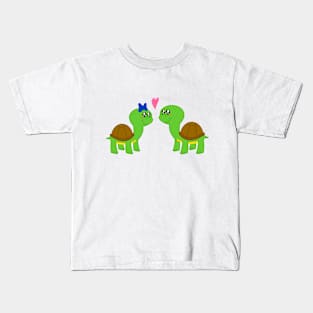 Turtle Love Girl + Boy Kids T-Shirt